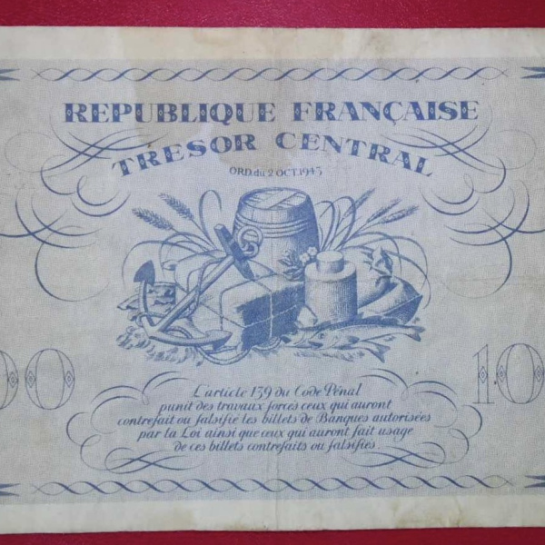 Billet de 100 FRANCS MARIANNE 1943  TRESOR CENTRAL