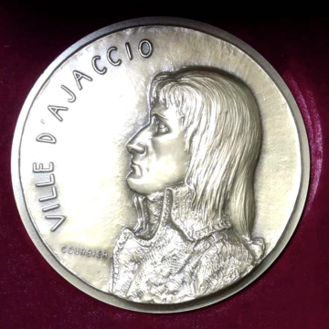 France - Médaille - Napoléon Bonaparte - Ville d'Ajaccio  1978