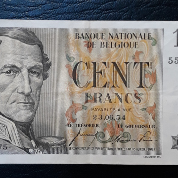 LOT  de 5 billets belge - Banque Nationale de Belgique