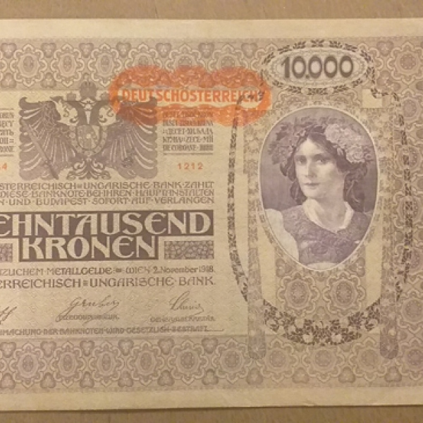 AUTRICHE  BILLET 10.000 Kronen 2/11/1918 ETAT SUP