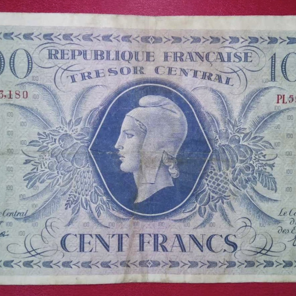 Billet de 100 FRANCS MARIANNE 1943  TRESOR CENTRAL