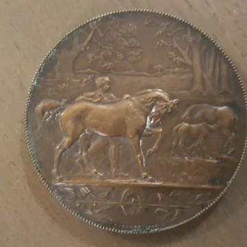 Médaille, Concours, Syndicat général de l’industrie chevaline  Date : 1930  Métal : bronze Graveur : DUBOIS Henri 3e PRIX
