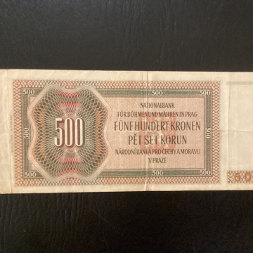 500 KORUN Tchèque 1942