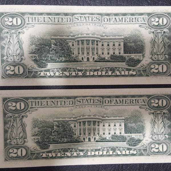 USA - SUITE DE 2 BILLETS DE 20 DOLLARS SERIE B 1990