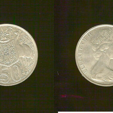 Numismatique Vente 06 Australie Elisabeth II 50 Cents en Argent 1966