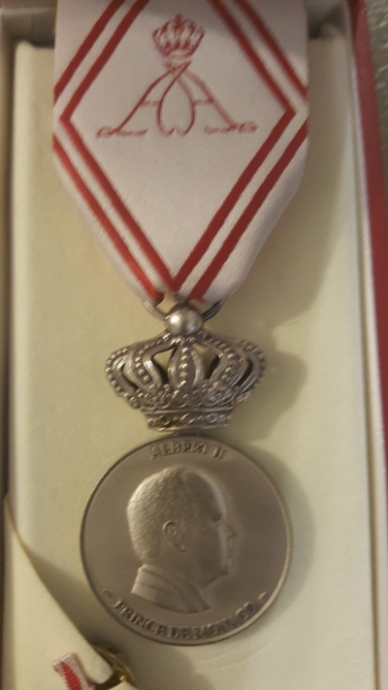 Médaille Commémorative Albert II Prince de Monaco en argent